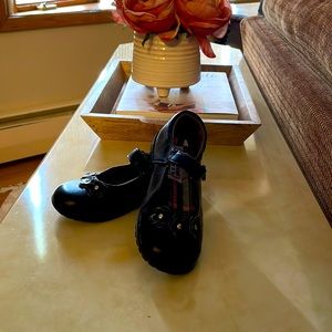 French toast black size 10 little girl shoes barely worn